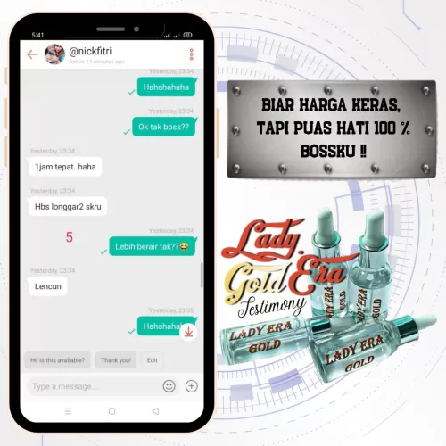 Testimoni Lady Era Gold 8
