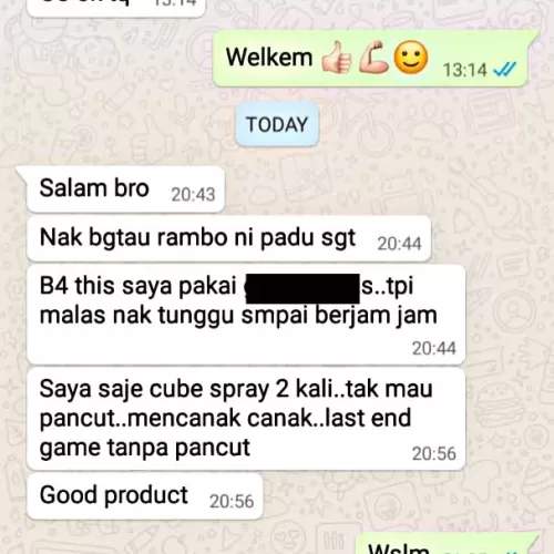 Testimoni Rambo Spray 9