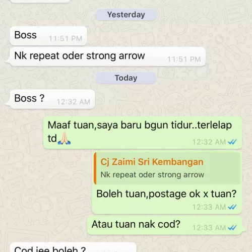 Testimoni Strong Arrow 12