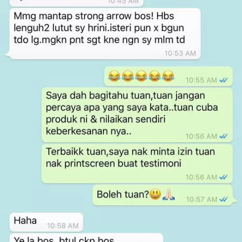 Testimoni Strong Arrow 9